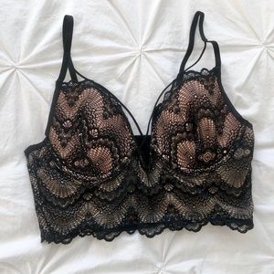 Black and Nude Corset Top